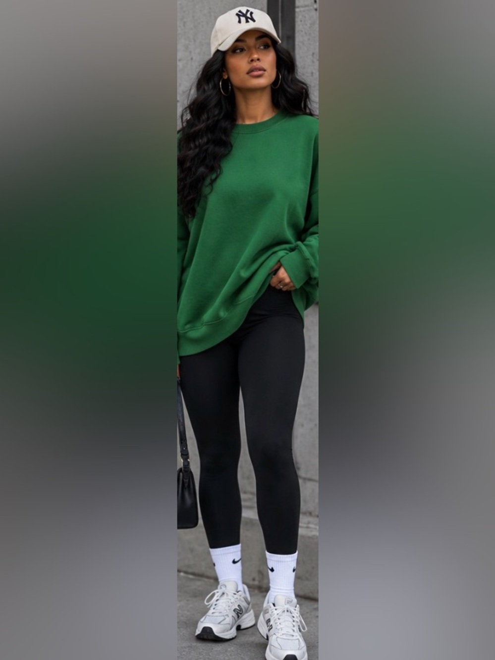 TNA Women’s Crewneck Sweatshirt in Deep Green